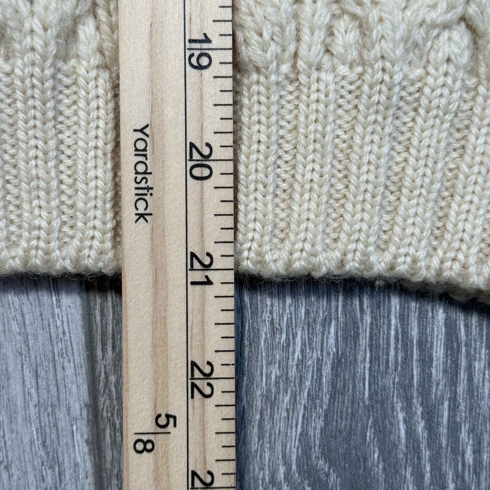 Vintage St. Bernard Pure Wool Fisherman Cable Knit Sweater Womens M Made In Uk — image 5 of 7